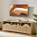 Nature Oak TV Stand with Drawers and Open Shelf H799