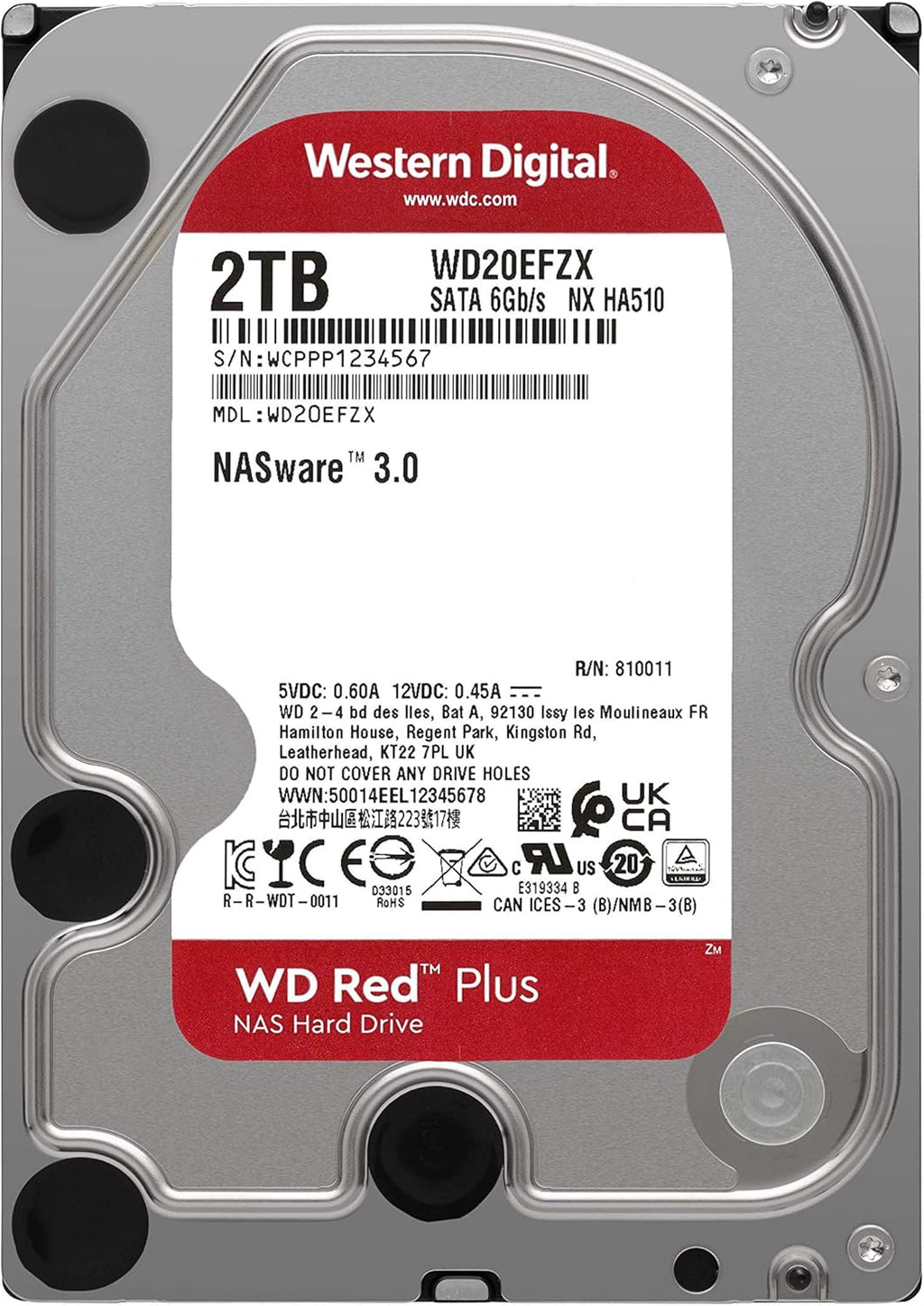 3TB NAS Internal Hard Drive HDD 5400 RPM SATA 6 Gb/s CMR 128 MB Cache 3.5 Z926