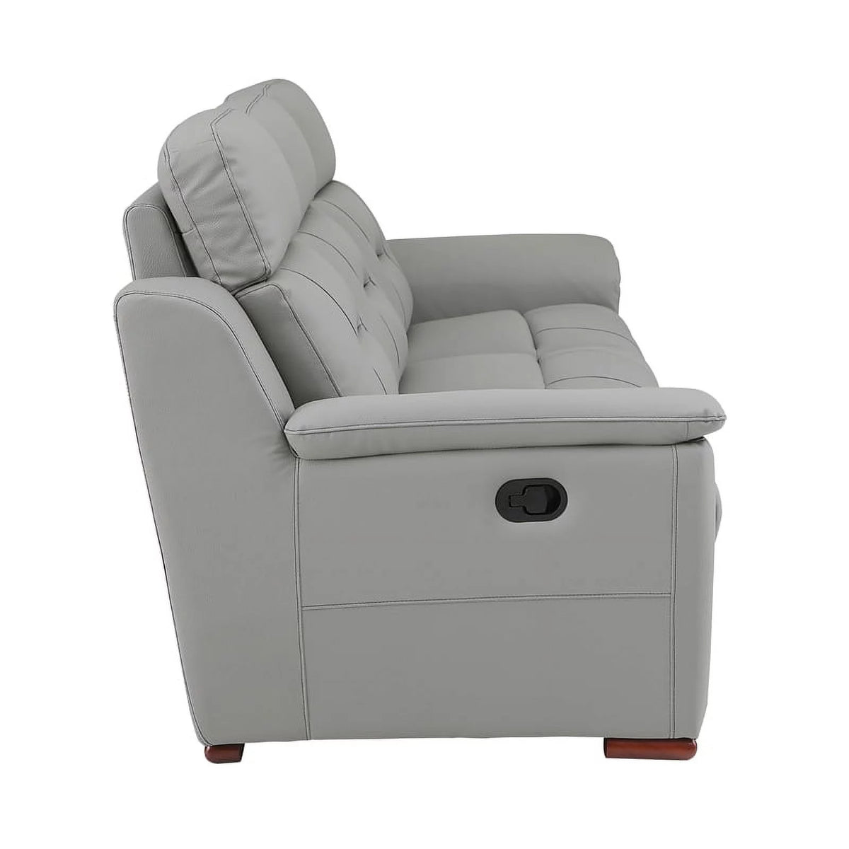 Gray Faux Leather Upholstered Sofa D937801