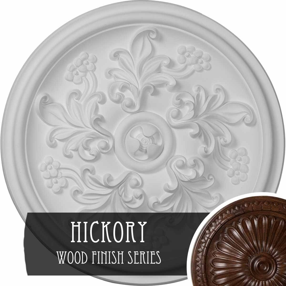 Hand-Painted Hickory Ceiling Medallion X31667