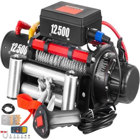 12500lb 12V Electric Winch with 65ft Steel Cable N639198