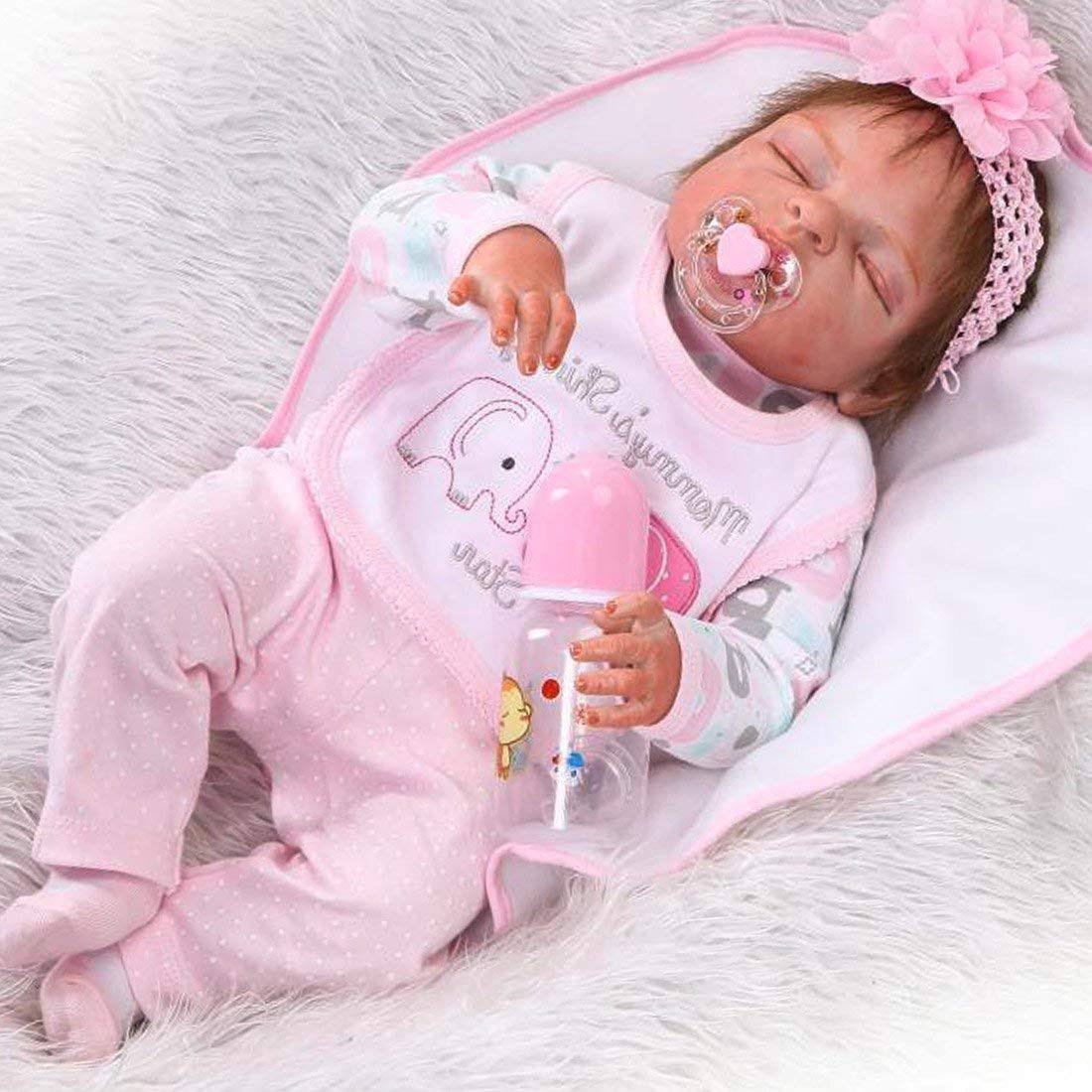 Full Body Silicone Vinyl Reborn Baby Girl Doll R286893