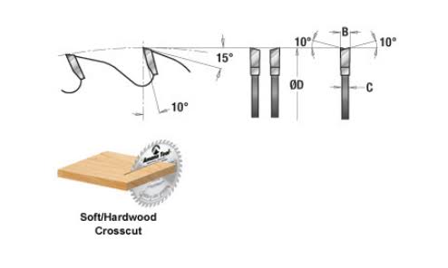 18 inch 108T Carbide Tipped Cut-Off and Crosscut Saw Blade J329244