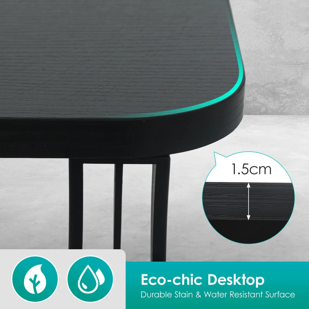 48"×24" Black Electric Height Adjustable Standing Desk M3801