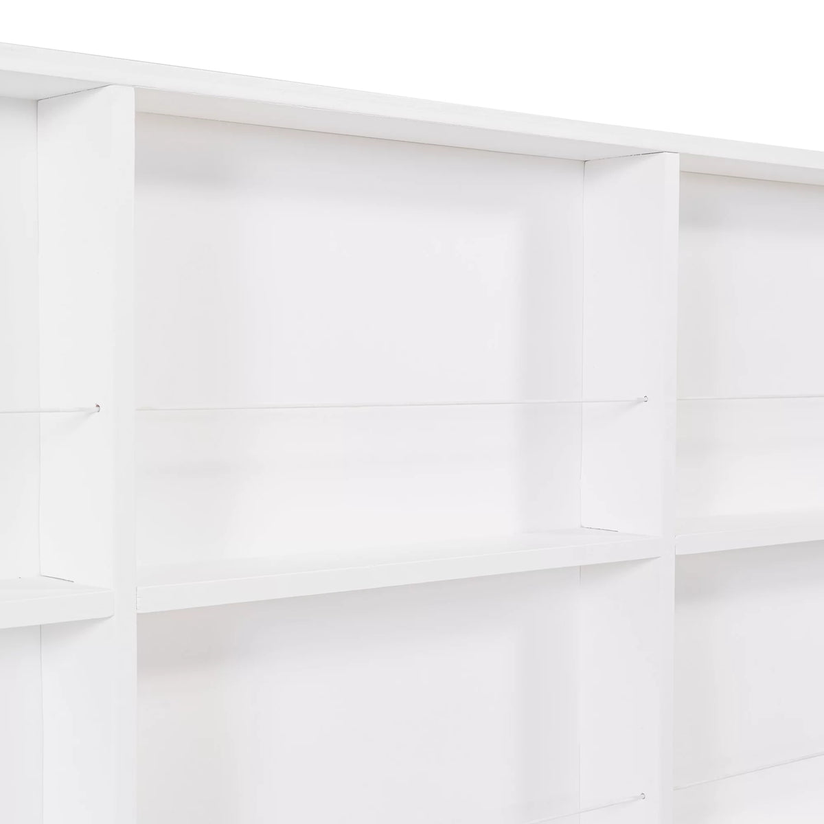 White Twin House Bed with Storage Drawers and Shelves J4041