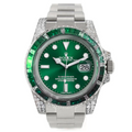 Silver Green Diamond 40mm Y89304