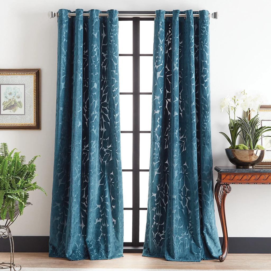 Velvet 2 Piece Light Filtering Curtain Set Z5406