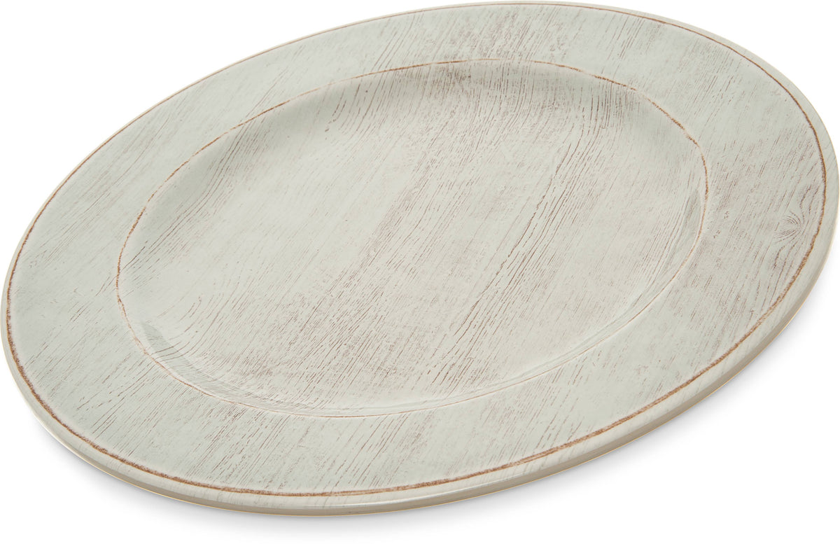 11x22 Buff Round Melamine Plate Z528