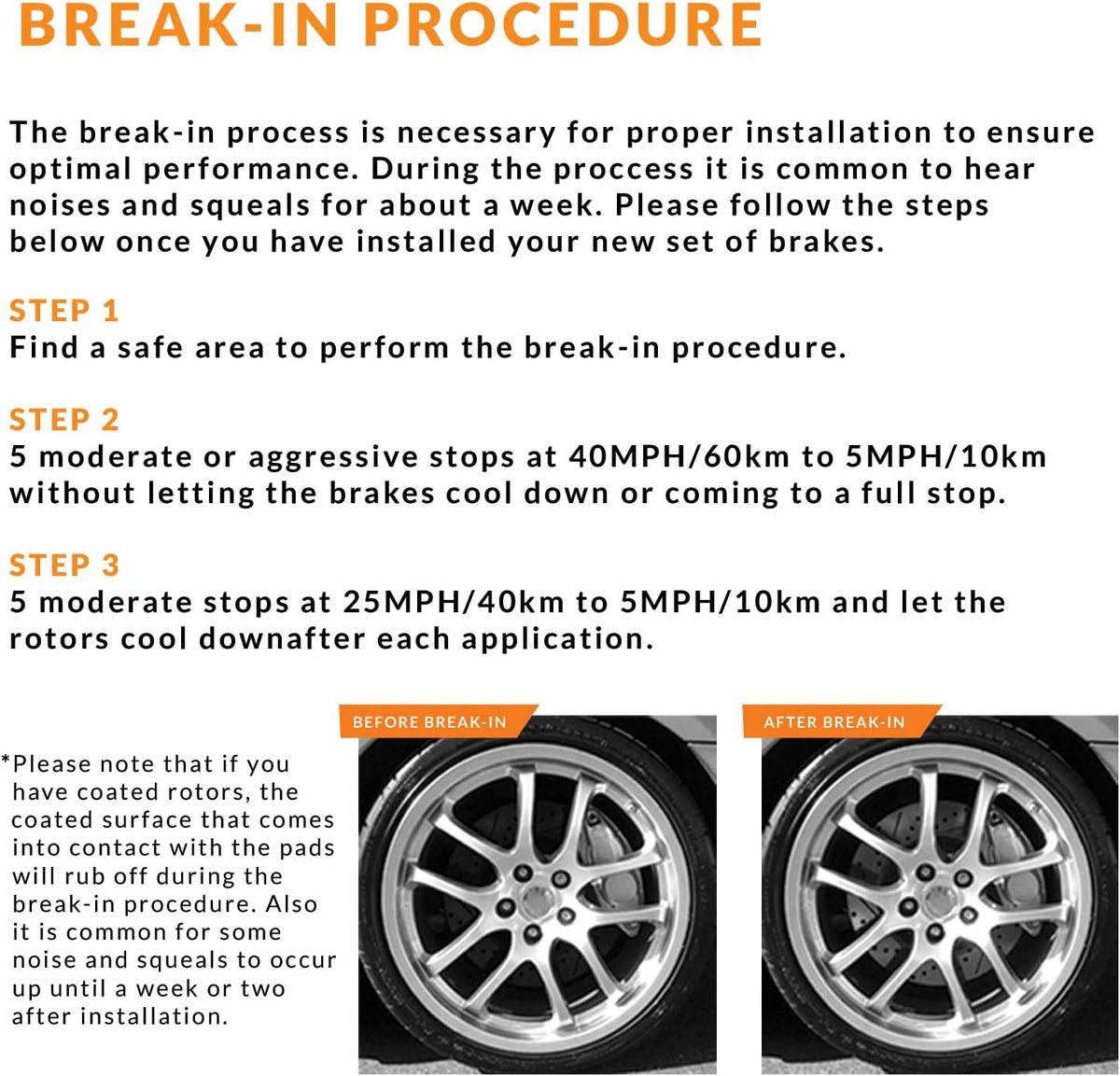 Max Brakes Premium OE Rotors with Carbon Ceramic Pads L45007