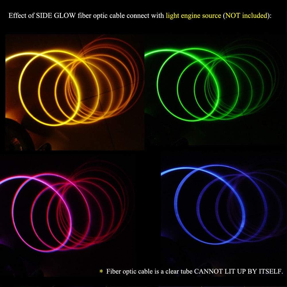 PMMA Plastic Side Glow Fiber Optic Cable W764402