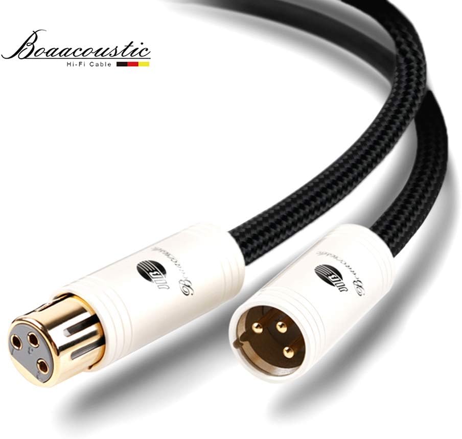 Balanced XLR Male to XLR Female Microphone Cable 5ft (2 Cable) T7304
