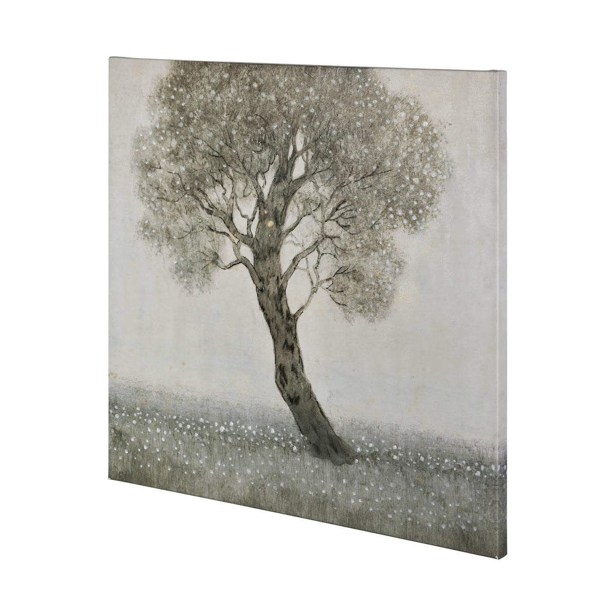 White Blossom Tree Canvas Art B405