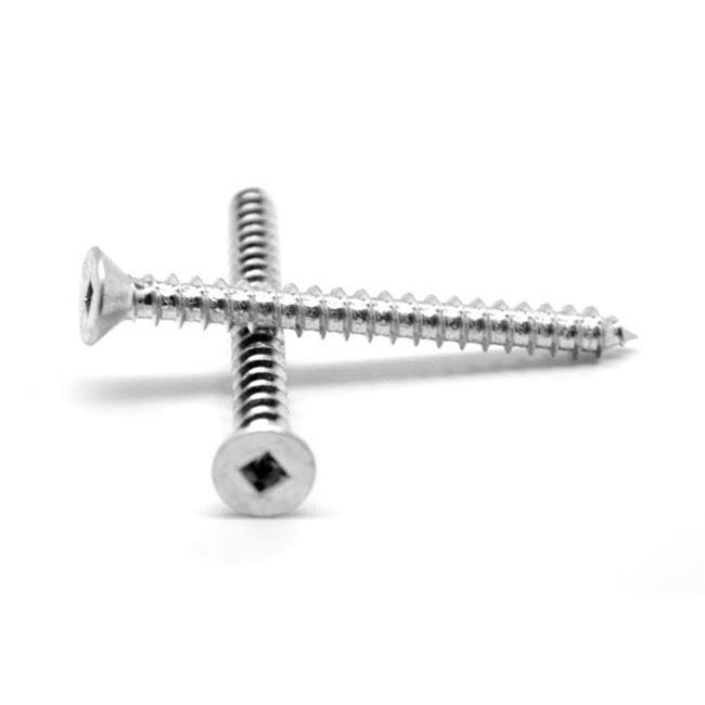 No.8-15 x 2 in. Zinc Plated Low Carbon Steel Flat Head Sheet Metal Screw 1800 Piece K250