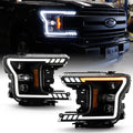 2018-2020 Ford F150 Black Smoked LED Projector Headlights U398479