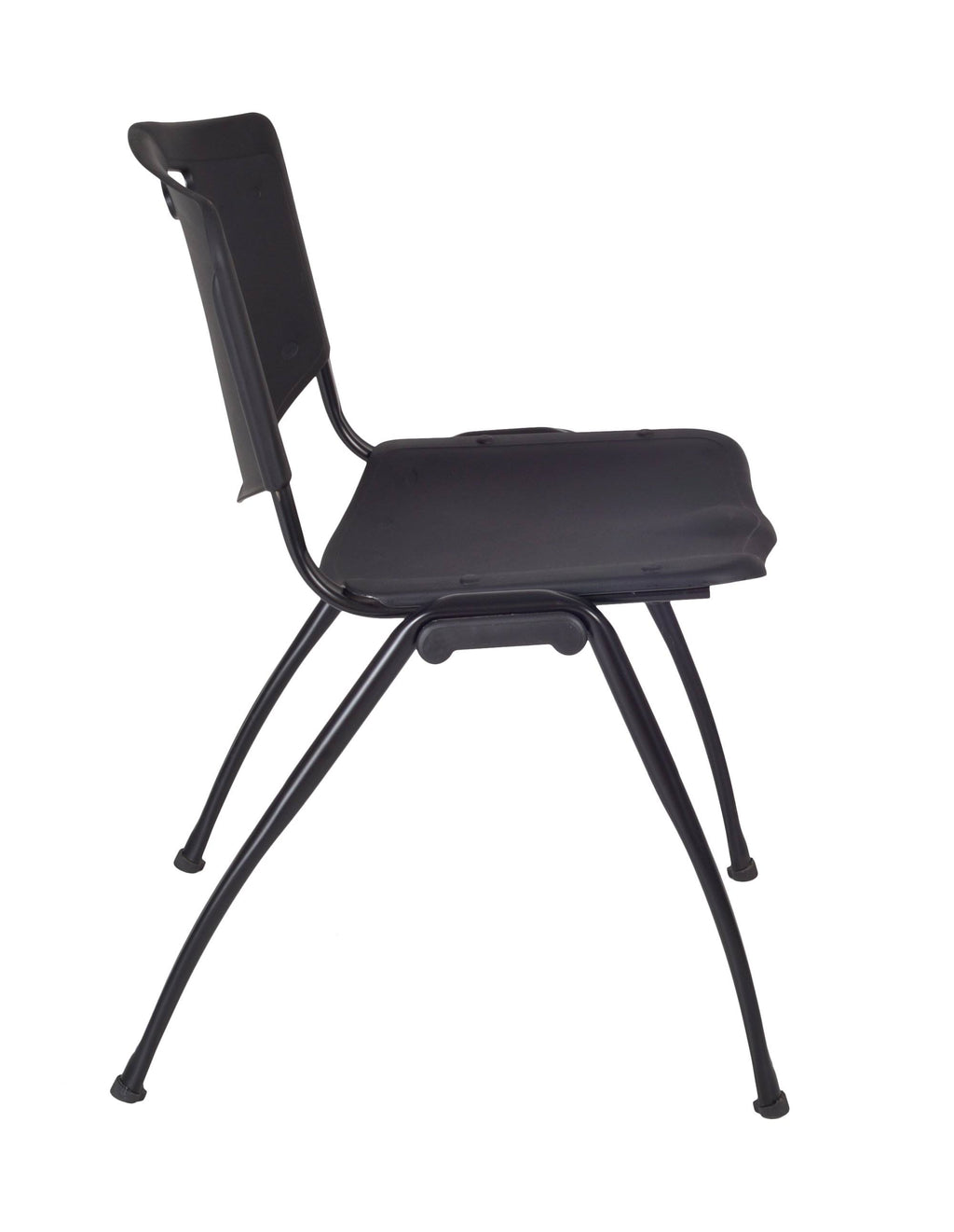 Grey Square Breakroom Table & 4 Stack Chairs V219510