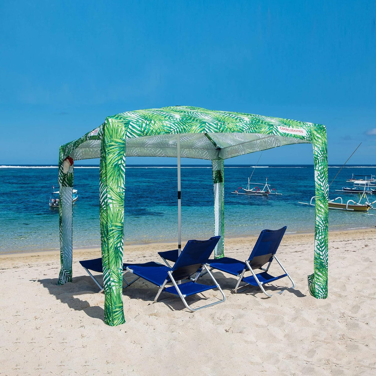 Beach Canopy Sun Shade Tent 8' x 8' UPF 50+ Q73904