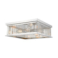 4 Light Flush Mount Polished Nickel I321
