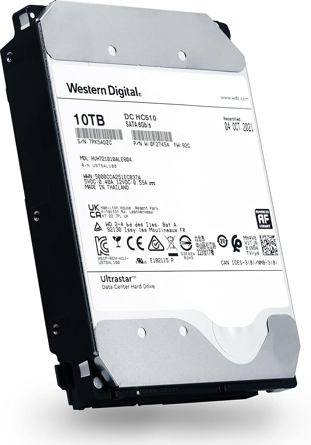 10TB SATA 6Gb/s 7200 RPM 3.5-Inch Enterprise Hard Drive U9980
