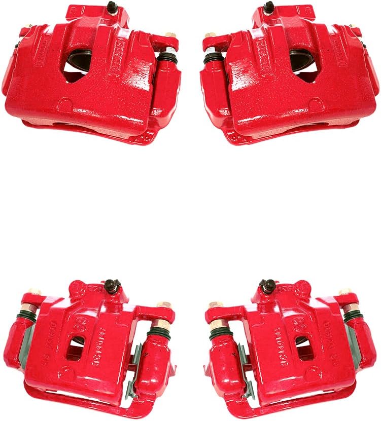 Red Semi-Loaded Calipers and Hardware Brake Kit G78784