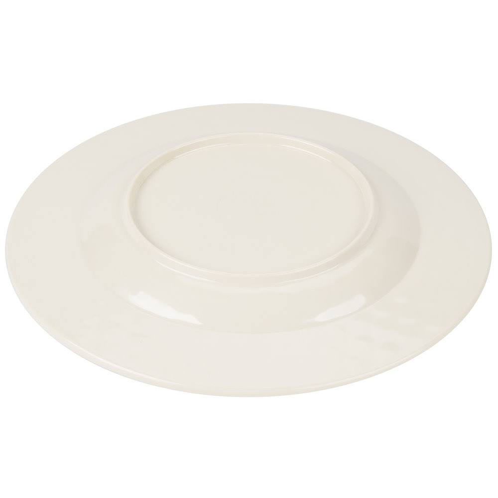 11x22 Buff Round Melamine Plate Z528
