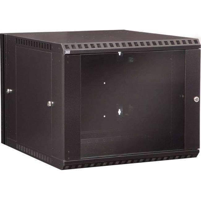 9U Swing-Out Wall Mount Cabinet with Glass Door J838285