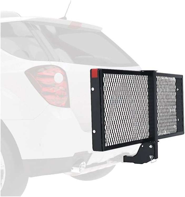 Black Hitch Mounted Folding Cargo Carrier V554751