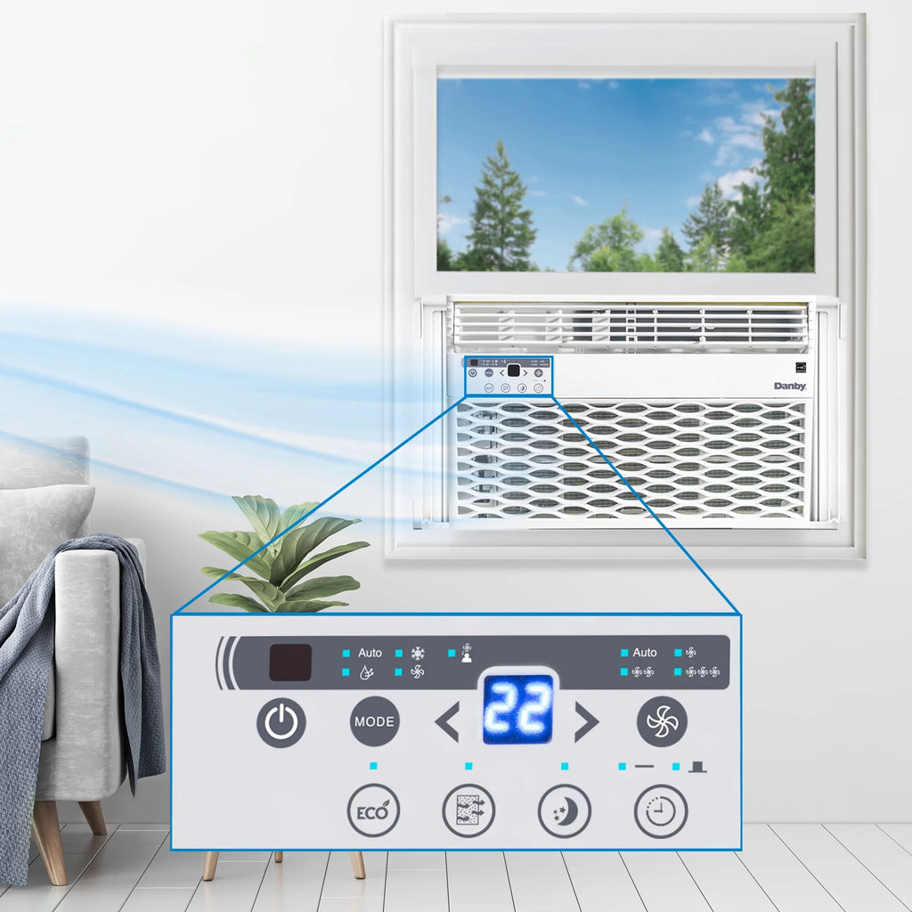 12,000 BTU White Window AC C25418
