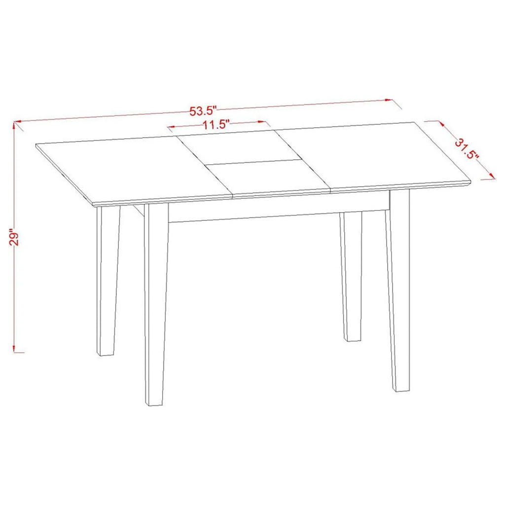 5 Piece Mahogany Wood Dining Set C69076