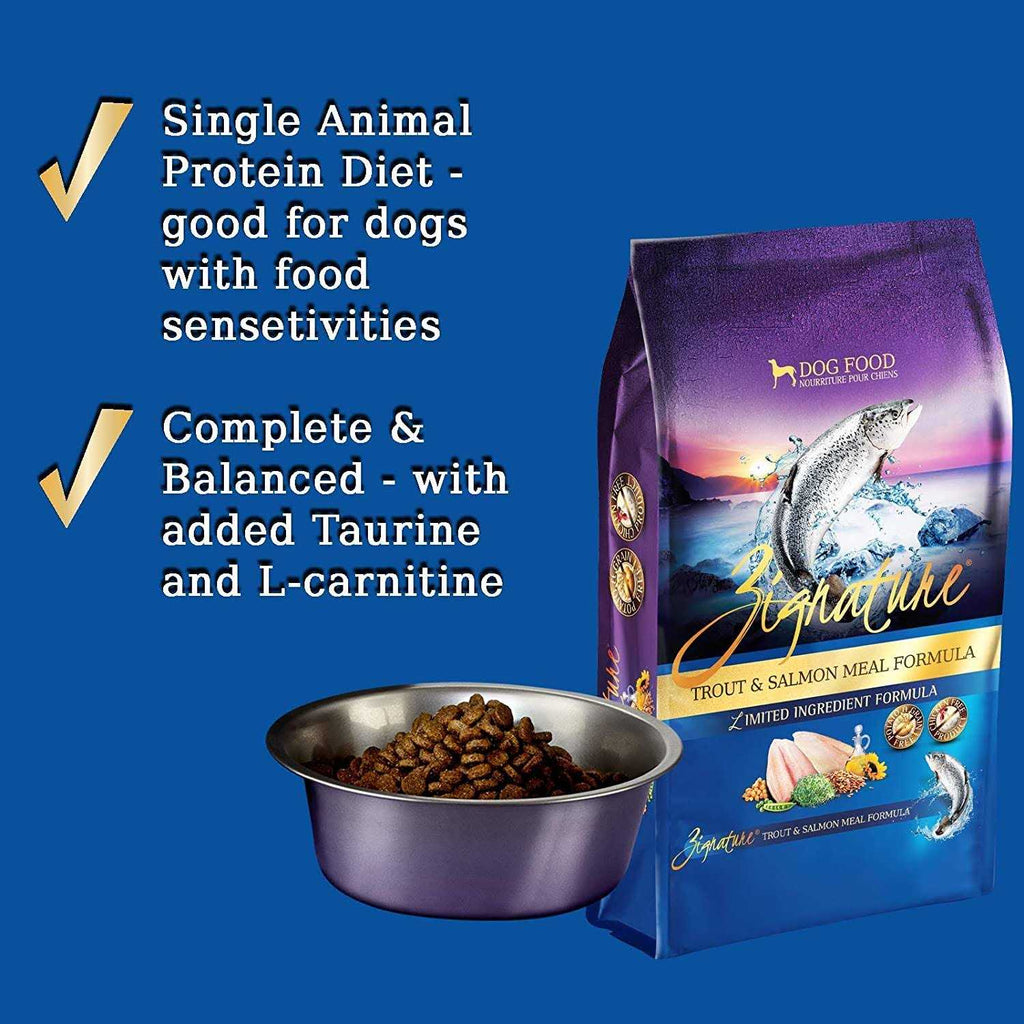 Dry Dog Food Trout Salmon Formula J9975