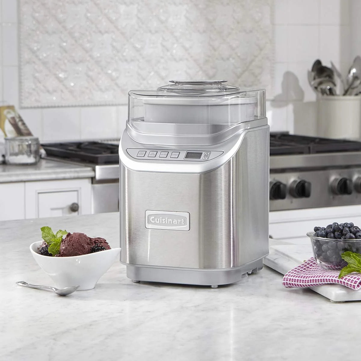 2-Quart Frozen Yogurt Ice Cream Gelato & Sorbet Maker I8718