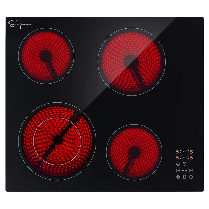24 Electric Radiant Cooktop with 4 Elements B50654