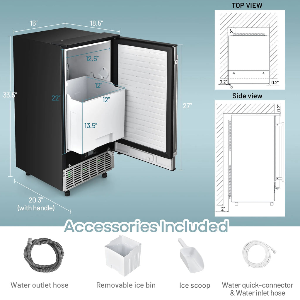 Built-in Ice Maker 80lbs/Day I375165