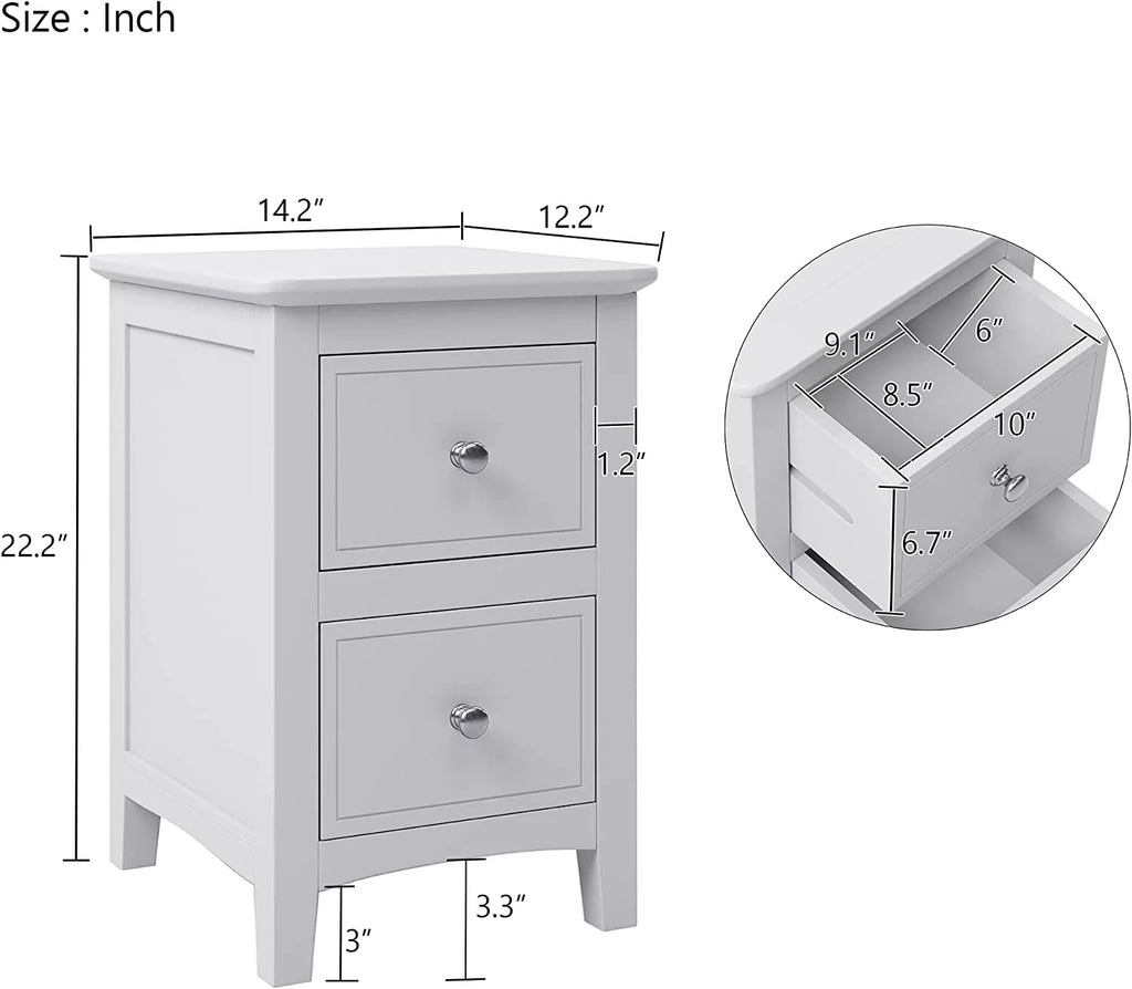 White 3 Piece Wood Bedroom Furniture Set with Full Size Bed P798143