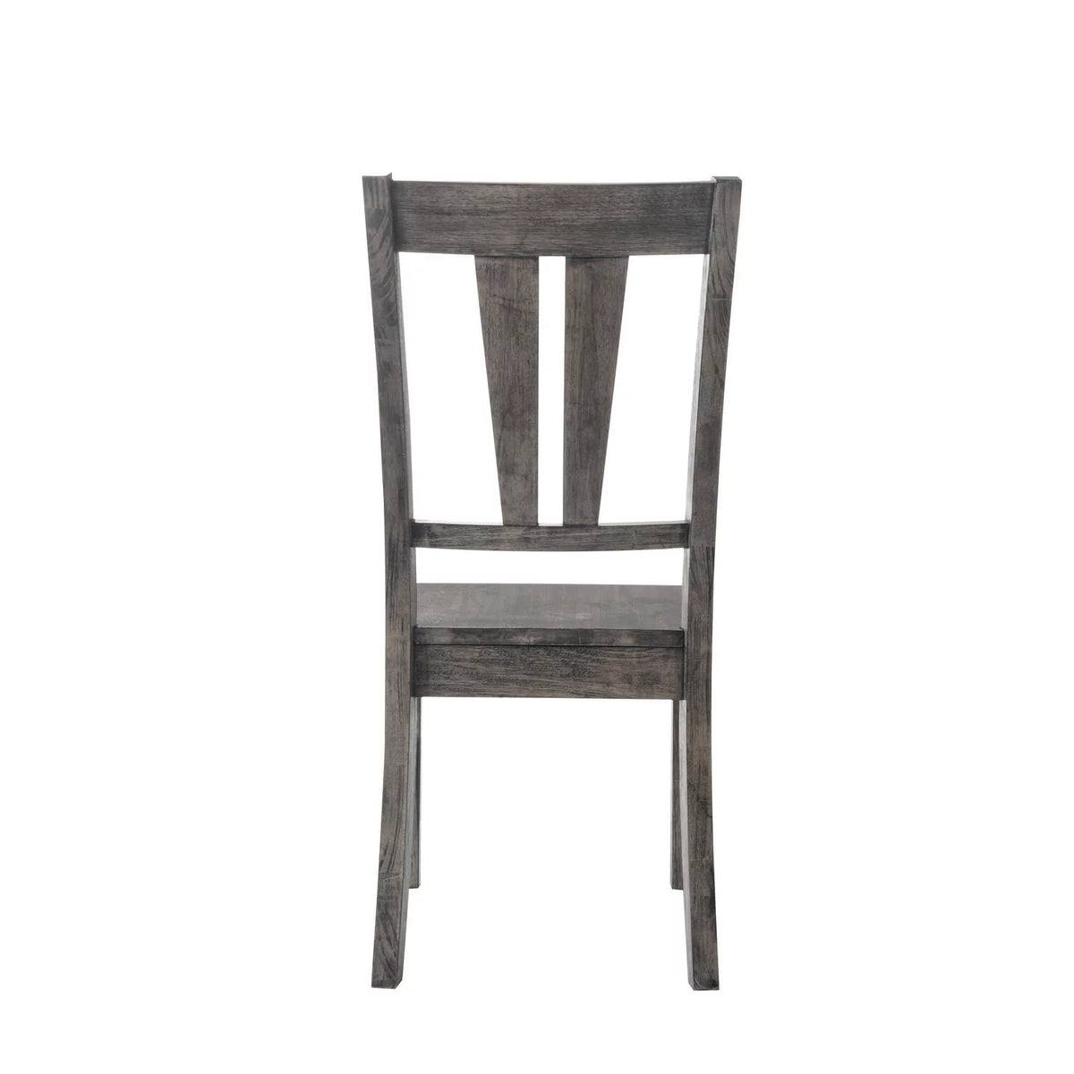 Gray Faux Leather Dining Chair Set of 2 P98595