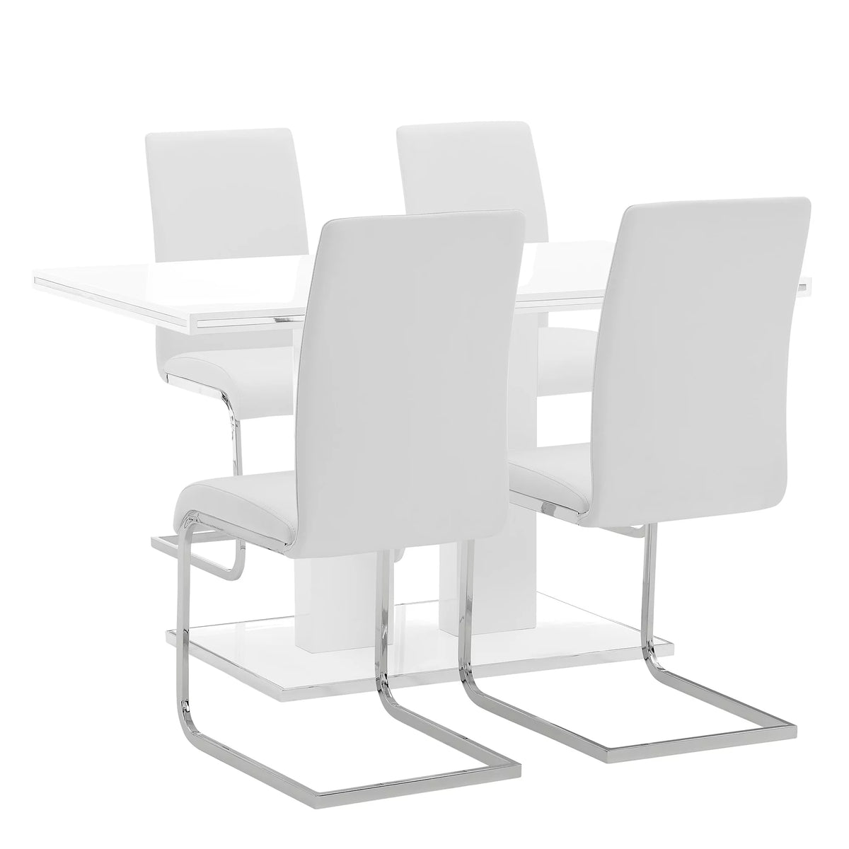 5-Piece Modern Wood & Metal Dining Set I469390