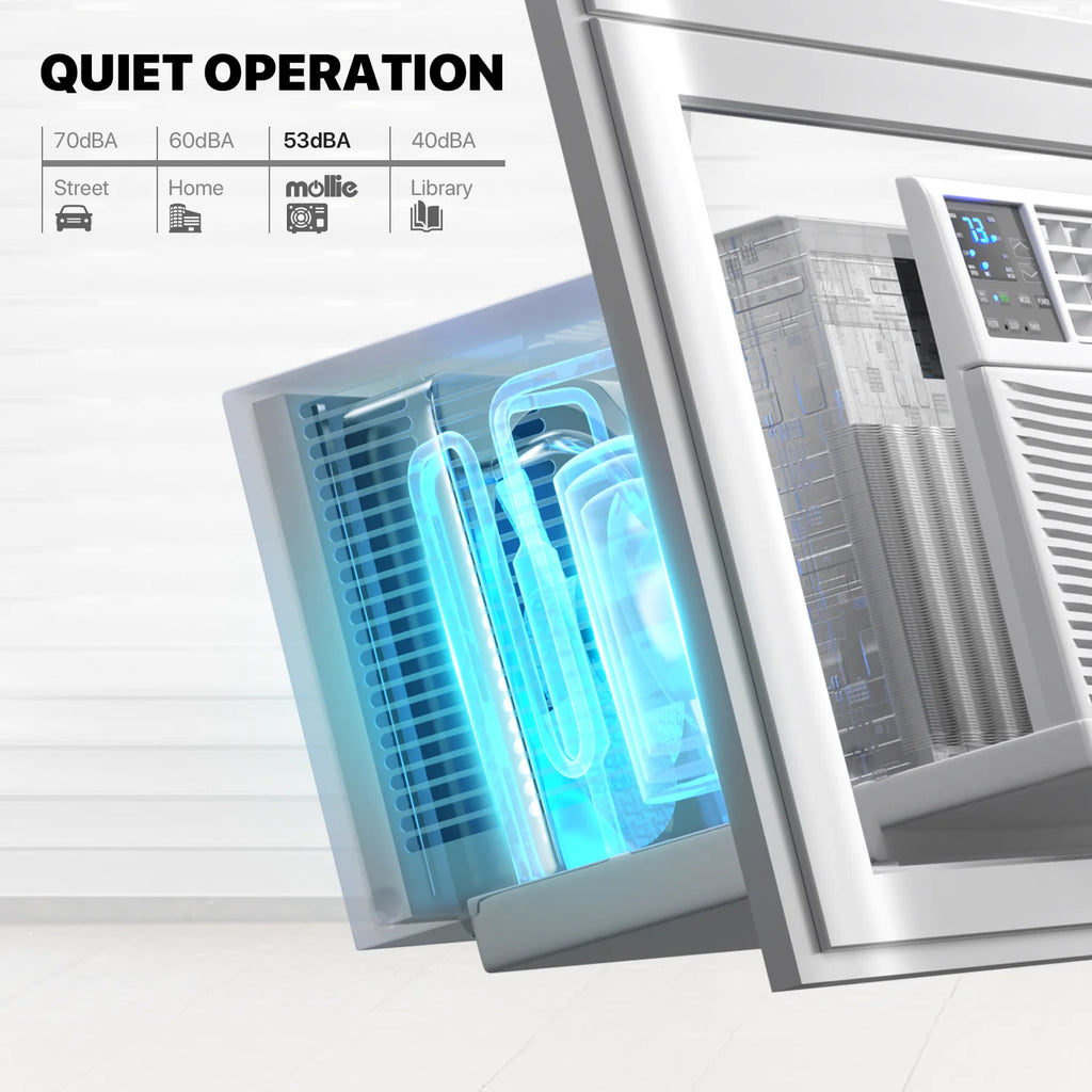 6,000 BTU Smart Window Air Conditioner with WiFi, White O459