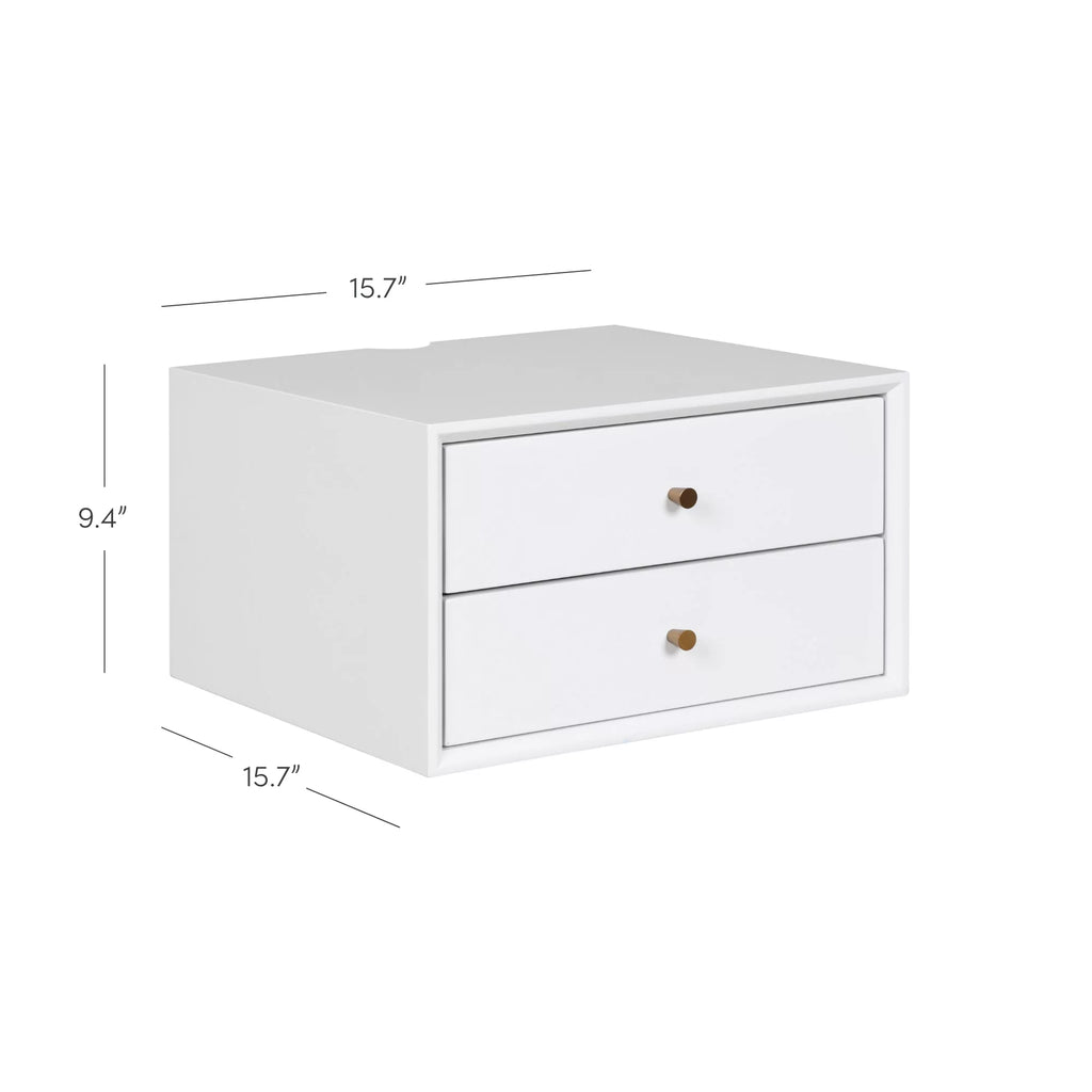 Wall Mounted Nightstand with Drawers Q28063