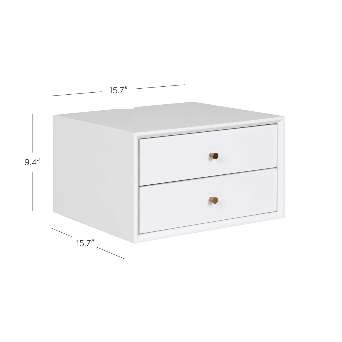 Wall Mounted Nightstand with Drawers Q28063