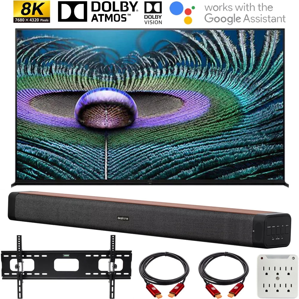 85 inch 8K LED HDR Smart TV with 60W 2.0 Channel Soundbar H910