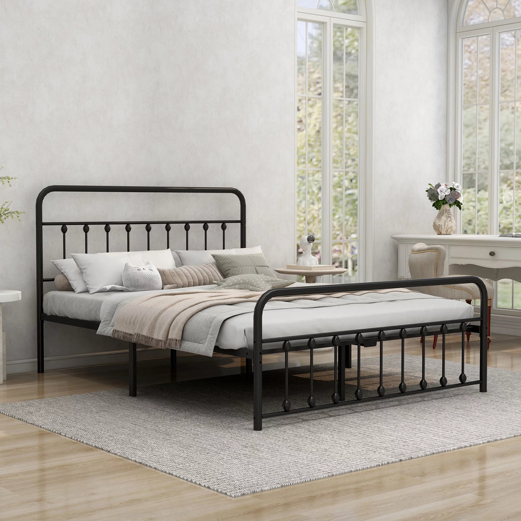 Queen Platform Metal Bed Frame D690