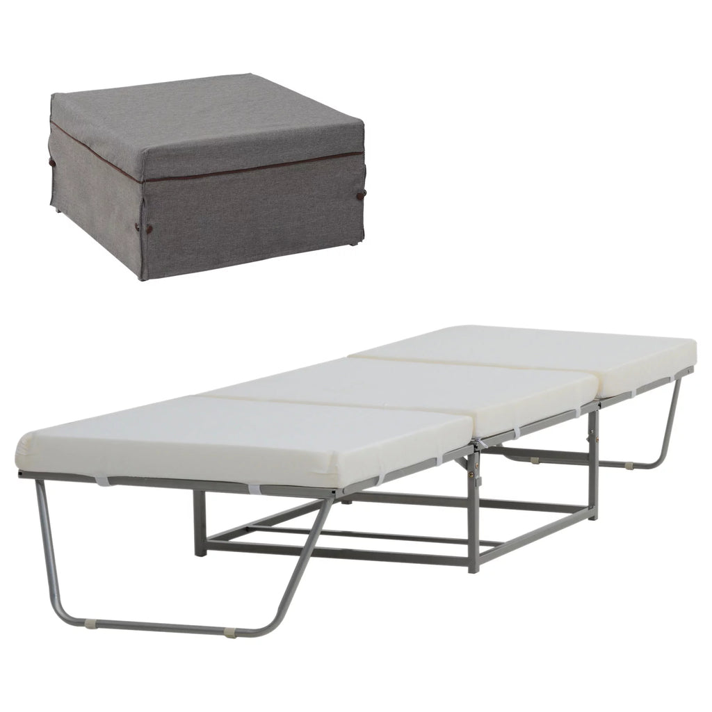 2 In 1 Grey Sofa Bed with Storage I288