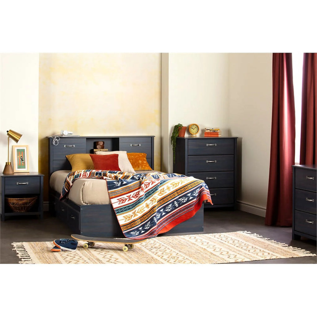 Full Storage Bed and Bookcase Headboard Set Y264760