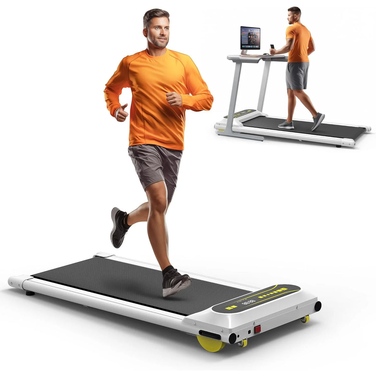 Portable Mini Treadmill with Remote Control Black G603