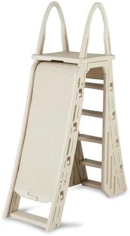 Adjustable A Frame Safety Ladder with Step Barrier M47876