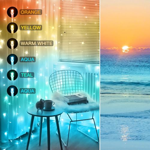 200 Led Warm White Curtain Lights N140375