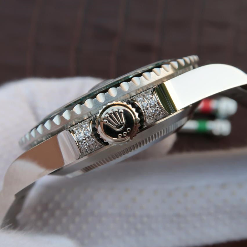 Silver Green Diamond 40mm Y89304