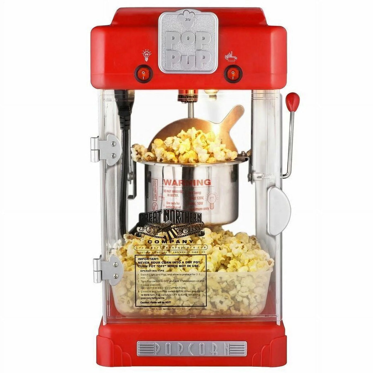 Red Electric Popcorn Machine Q256