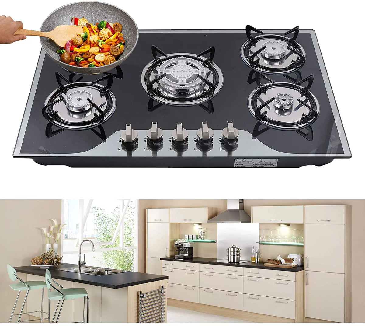 5 Burners Built-in Gas Cooktop A356428