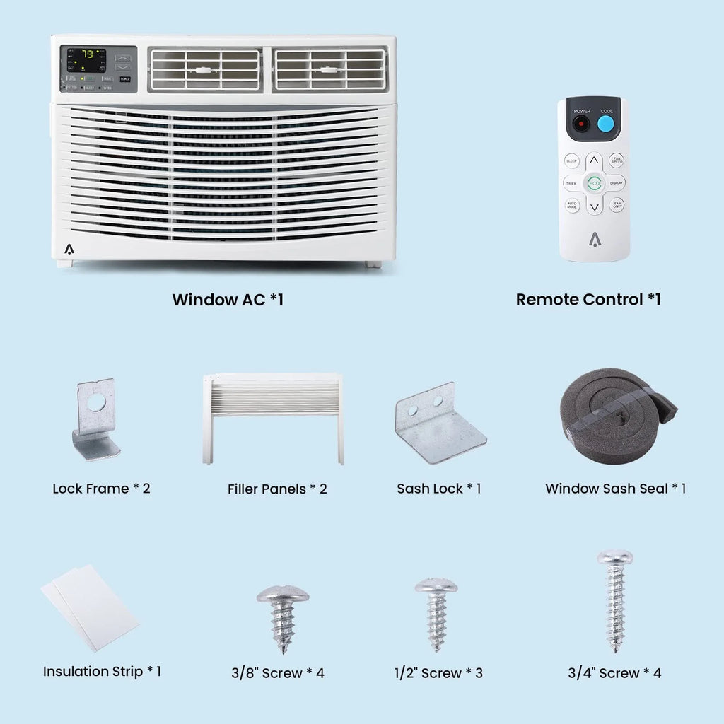 White 6,000 BTU Window-Mounted Air Conditioner N163