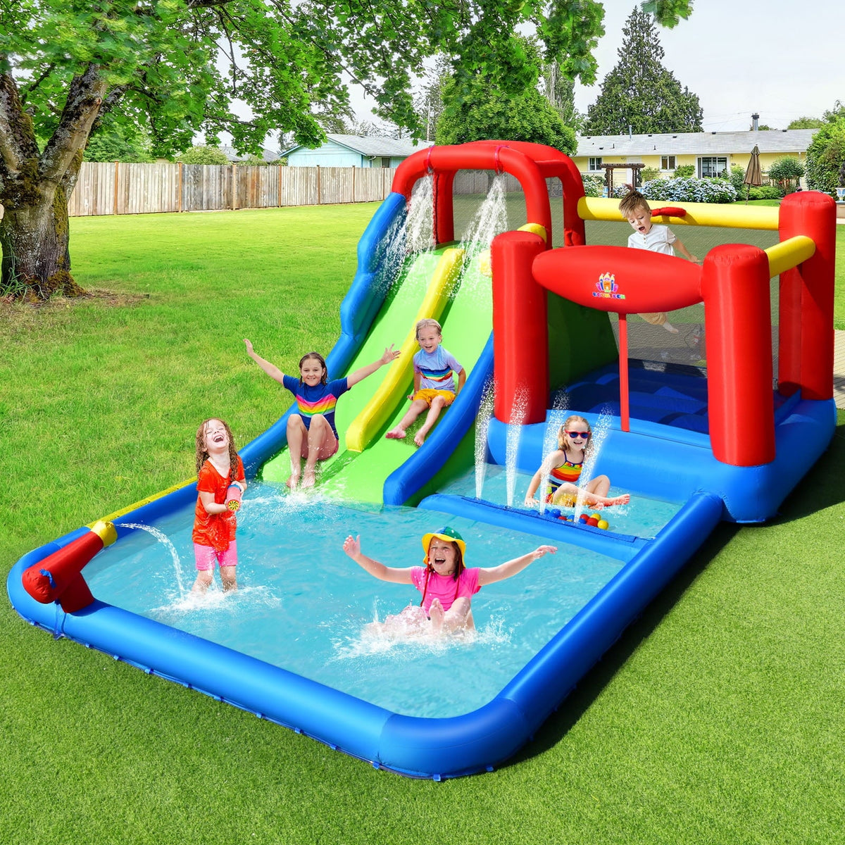 Inflatable Water Slide Kids Bounce Castle with Blower B101